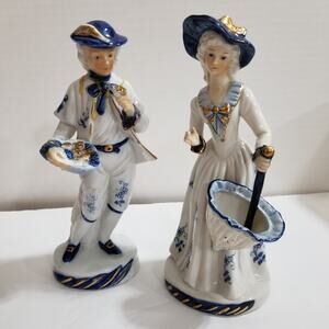 Flambro Taiwan fine porcelain man and woman